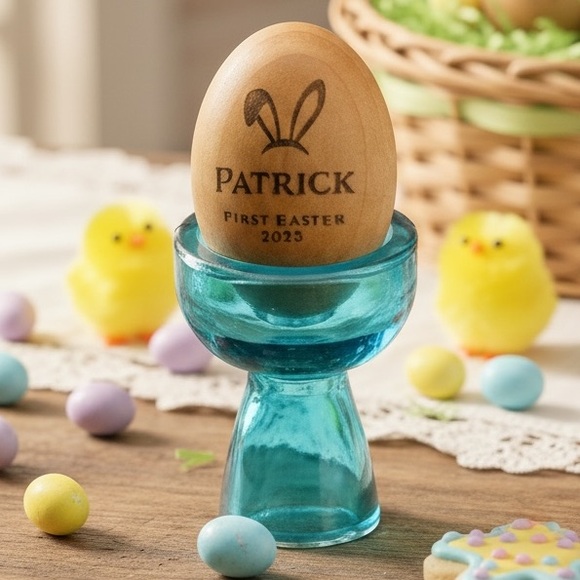 Hand Crafted Other - Personalized Wooden Eggs